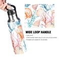 thumbnail image 2 of ALAZA Watercolor Seashell Coral Water Bottle Insulated Flask Stainless Steel Straw Lid 20 oz, 2 of 6
