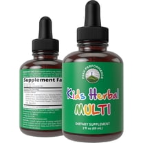 Peak Performance Kids Herbal Liquid Multivitamin. Vegan Supplement for Toddlers, Children, Teens. Sugar Free, Gluten Free. 2fl oz Dropper Bottle