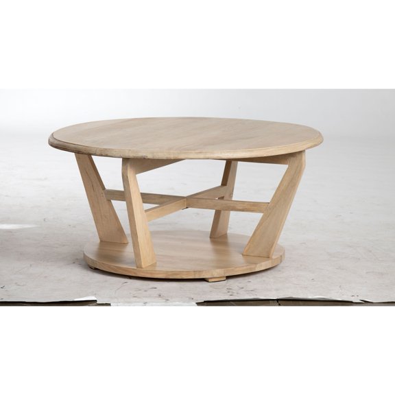 Crestview Collection Roswell Mango Wood Cocktail Table, Natural