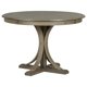 thumbnail image 5 of 5-Piece Retro Round Dining Table Set with Curved Trestle Style Table Legs and 4 Upholstered Chairs for Dining Room My Lux Decor Round, 5 of 7