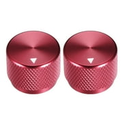 Stereo Knob, 20*6*15.5 mm Aluminium Alloy, Volume Control Knobs, Red 2Pcs