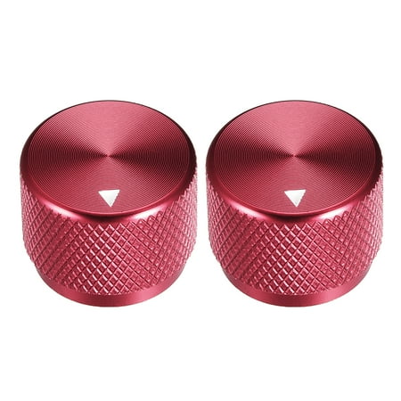 Stereo Knob, 20*6*15.5 mm Aluminium Alloy, Volume Control Knobs, Red 2Pcs