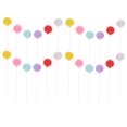 thumbnail image 5 of Toyvian Lovely Balloon Cupcake Toppers Assorted Color Clay for Cake Decor, 5 of 7