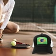 thumbnail image 7 of International Tie Premium Flag Hats - Snapback Trucker Baseball Hat (Brazil), 7 of 7