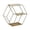 golden, variant on Wrought Shelf Rack Sofa Background Wall Decoration Metal Wall Hanging Decor Hexagon Floating Wall Shelf - golden