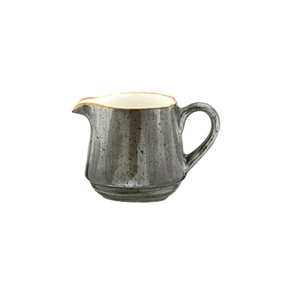 Space dia.2.25" h:3" 6 oz. Round Grey Porcelain Creamer