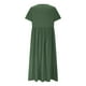 thumbnail image 4 of mfyjkho Vestidos de verano para mujer, Vestido de verano para mujer, de lino, color liso, con mangas cortas y escote en V Vestidos de fiesta para mujer m, 4 of 6