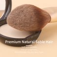 thumbnail image 3 of Set de brochas de maquillaje ENZO KEN Natural Hair con funda Professional, 3 of 8