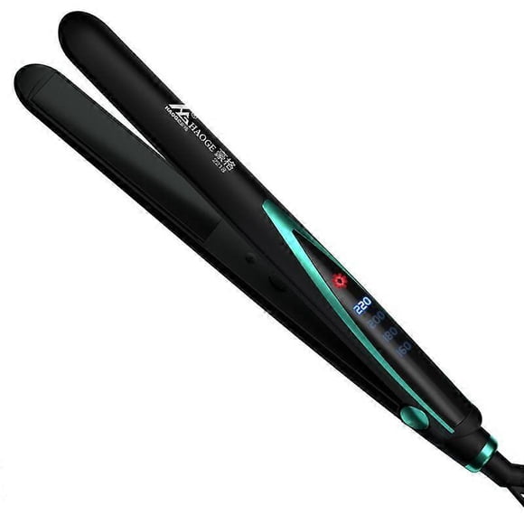 Hot selling straight and curly dual-purpose curly hair fluffy bangs negative ion four-speed LCD display dry and wet dual-purpose hair straightener