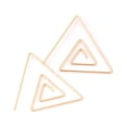 thumbnail image 3 of 1 Pair Dangle Retro Drop Triangular Hoop Earrings Women DIY Geometry Girls Female Makeup Jewelry, 3 of 3
