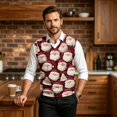 thumbnail image 4 of Mens Christmas Sweater Vests Casual Sleeveless V Neck Knit Pullover Fall, 4 of 7