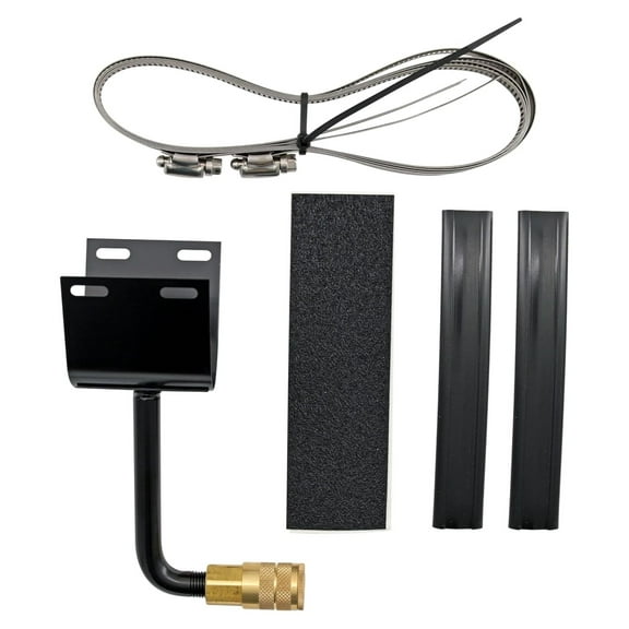 Panther Marine Auxiliary Bracket Assy 4 Inch - EZ-Steer Kit Compatible - Steel Construction - Outboard Motor Mount - USA & Imported black Standard