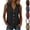 White, variant on Women's Chiffon Vest Shirt V-Neck Lapel Sleeveless Button-Front Blouse Solid Color Waist-cinching Top Black XXL(XXL)