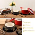 thumbnail image 4 of SKYSONIC Unique Butterfly Pot Holders Trivets, 2 Pcs Heat Resistant Trivets,Leopard Cotton Thread Weave Mats for Hot Pads Pans Pot Bowl Teapot for Kitchen Decor, 4 of 7