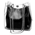 thumbnail image 2 of Women Small Transparent Bucket Bags Chain Bag Totes Compound Mini Bag, 2 of 5