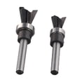 thumbnail image 5 of 2pcs Woodworking Router Bit Shank Carbide Dovetail Router Bit With Bottom Bearing Woodworking Cutters Woodworking Router Bit Set, 5 of 9