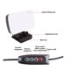 thumbnail image 4 of Lámpara de video LED Diseño de abrazadera Lámpara complementaria Selfie regulable con color de luz ajustable y ángulo USB portátil Yuarrent EL008457-00, 4 of 5