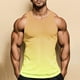 thumbnail image 5 of Camiseta sin mangas con cuello en V para hombre, de punto, con rayas verticales, para fitness, deportes, ocio, ajustada, con degradado, con cuello en I y hombros anchos., 5 of 7