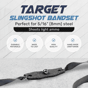 5/16 Target Slingshot Bands (5-Pack) Powerful Professional Elastic Rubber SimpleShot Shooting Flat Bands