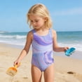 thumbnail image 6 of CAIXIA Girls One Piece Swimsuit Drawstring Bottoms Bathing Suit Cute Printed Crossback Modest Ruched Girls Swimsuit Size 7 Stretchy Girl Swimwear Swim Suit,9-10 Years, 6 of 6