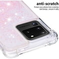thumbnail image 5 of Compatible with Samsung Galaxy S20 Ultra Case Glitter Luxury Cute Love Liquid Quicksand Clear TPU Girls Women Stylish Bumper Shockproof Protective Case for Samsung Galaxy S20 Ultra Pink YB, 5 of 6