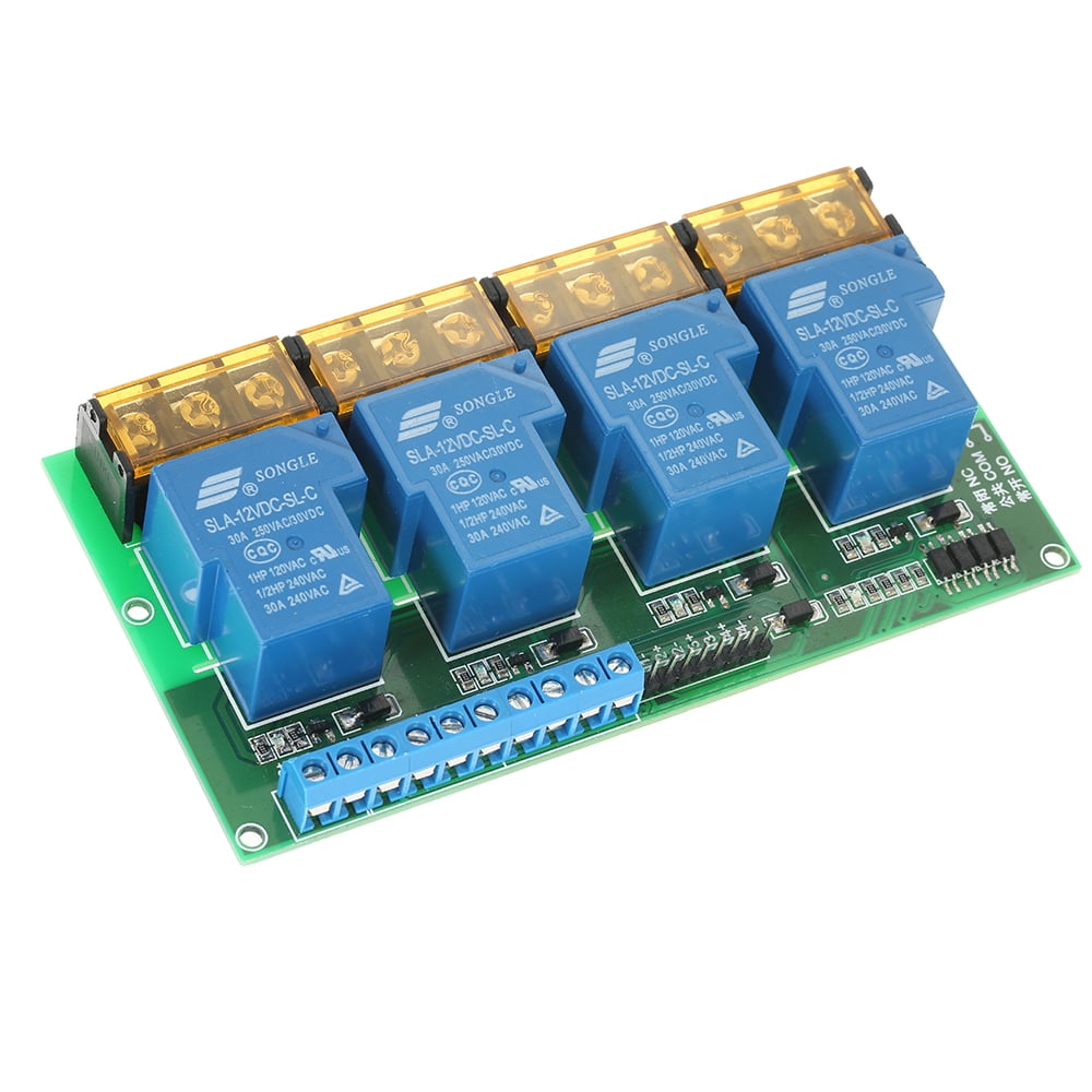 4-Channel DC 12V 30A Relay Module Control Board Optocoupler Isolation S9S2 