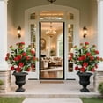 thumbnail image 4 of 36“ Artificial Camellia Tree Plant(set Of 2) for Outdoor/Indoor Home Decor, 4 of 5