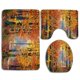 thumbnail image 1 of Juego de alfombras de baño ABPHQTO Bosques Naturaleza de 3 piezas, antideslizante, 1 of 2