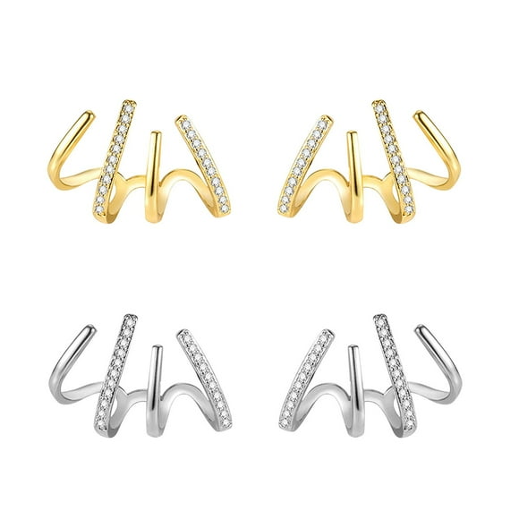 asddcavvf Needle Earrings for Girl Wrap Stud Ear Cuff for Women Earring Cuff Stud Ear Cuffs Hoop Ear