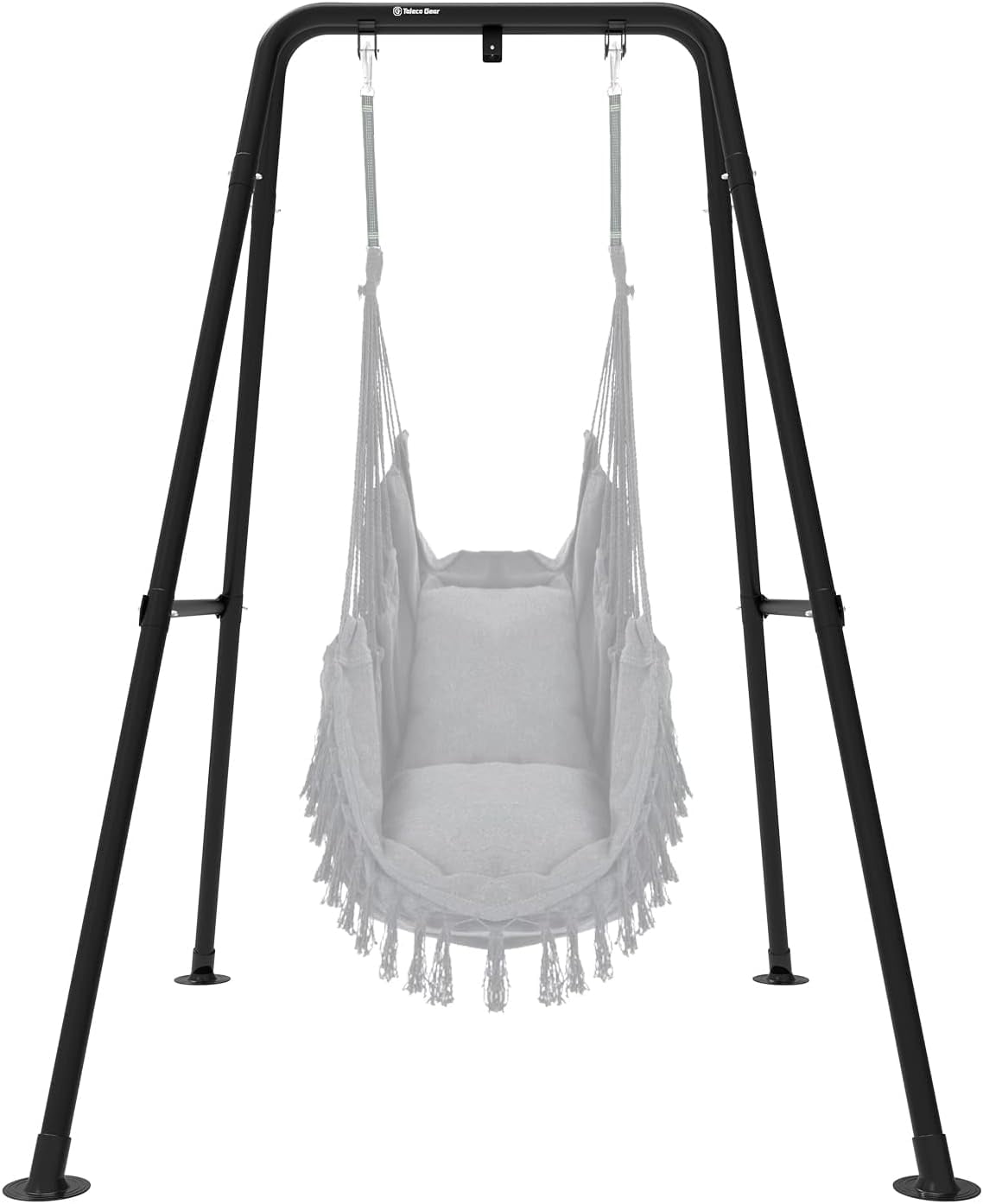 G TALECO GEAR Hammock Chair Stand, Outdoor Hammock Stand for Hanging Swing Chair, Patio Swing Stand, Heavy-Duty Steel, 300LBS, Black