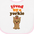 thumbnail image 3 of Inktastic Yorkshire Terrier Dog Yorkie Baby Terry Cloth Bib, 3 of 3