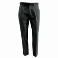 thumbnail image 4 of HBDesign Mens Herringbone Cotton Blend Dress Pants Slim Fit Cuffed Fall Winter Trousers, 4 of 7