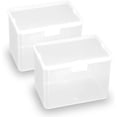 thumbnail image 1 of Clear Rectangle Mini Storage Containers Box with Lid, Rectangular Containers Case for Pills, Jewellery, Tiny Bead, Herbs, Craft Items, 2 Pack, 1 of 8