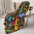 thumbnail image 5 of Yibo Cartoon Truck Car Blanket Flannel Soft and Comfortable Anti-static Bed Sofa Blanket, 5 of 9