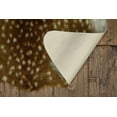 thumbnail image 4 of Linon Faux Hide Area Rug Collection, Beige and White Antelope, 5' x 6'6" Cowhide Shape, 4 of 6