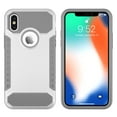 thumbnail image 2 of iPhone X Phone Case, iPhone 10 Sturdy Case, iPhone X Edition Case Cover, Njjex Shock Absorption 2 Piece Case Cover For Apple 5.8" iPhone X (2017 Release) - Sliver, 2 of 4