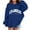 Navy, variant on Hoddies City Name Letter Print Beige Hoodie Casual Long Sleeve Hoodies Fall Clothes Girl Clothes 5-6 Years