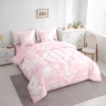 thumbnail image 3 of Homewish Girly Pink Aztec Twin Bedding Sets 7-Piece for Girls, Old Fashion Bedding Comforter Set, Mandala Bohemian Style Reversible Sheet Sets, Microfiber Bedroom Decor, 3 of 7