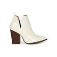 thumbnail image 2 of Side Split Pointy Toe Chunky Stacked Heel Bootie 20390, 2 of 6