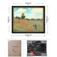 thumbnail image 6 of DECORARTS - Poppies at Argenteuil, 1873 by Claude Monet, Giclee Print on Acid Free Canvas with Matching Solid Wood Frame, Framed Artwork for Wall Decor. Total Size with Frame: 33 x 27", 6 of 6