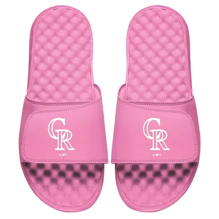 

Women s ISlide Pink Colorado Rockies Primary Logo Slide Sandals