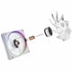 thumbnail image 4 of Ventilador Gamer BALAM RUSH EOLOX BORA-R EXB85R 120mm ARGB Aspas Inversas Diseño Cuadrado PWM 4 pin + Aura 1600RPM Blanco BR-942232, 4 of 6