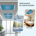 thumbnail image 4 of Blue Fluorescent Light Covers for Ceiling Lights 4x2 feet, 2 Pack Magnetic Light Filters for Classroom, Modern Pure Wave Ride Fluorescent Light Shade Panel for Office School Drop Home, 4 of 9
