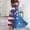 Blue, variant on 4Th of July Dress Women Sexy Patriotic American Flag Wrap Dresses Stars Stripes Swing Sleeveless Maxi Sundress Featuring Bold Red White Blue Artistic Brushstrokes Vermilion M
