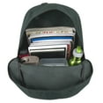 thumbnail image 5 of 24 Pack of Bulk Wholesale 17 Inch Multi Pocket Backpacks with 2 Front Zippered Accessory Pockets and Large Main Compartment for Travel and Commuting in Forest Green, 5 of 7