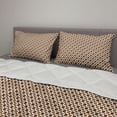 thumbnail image 2 of Earth Tones Comforter & Sham Bedding Set, Tile Mosaic of Big and Small Squares in Different Brown Shades Print, 3 pcs Duvet Set Microfiber Filling Quilt, 5 Sizes, Brown and Pale Brown, by Ambesonne, 2 of 4