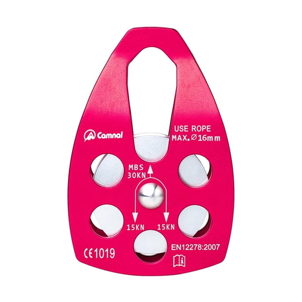 Polea de Escalada Eigraketly Aluminio 7075 Rojo