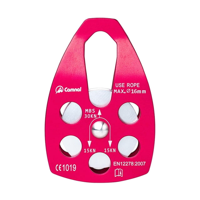 Polea de Escalada Eigraketly Aluminio 7075 Rojo