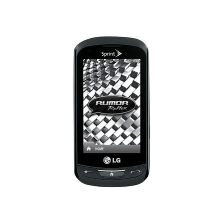 LG Rumor Reflex - 3G smartphone - microSD slot - LCD display - 3" - 400 x 240 pixels - rear camera 2 MP - Sprint Nextel - titan gray