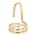 thumbnail image 3 of Fingernail Ring, Rhinestone Fashionable Manicure 2.3 X 1.5cm Fingernail Opening Ring Decorative  For Ladies Gold,, 3 of 8